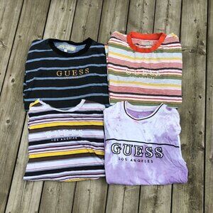 LOT OF 4 Striped Guess Shirts XL